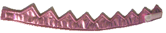 couronne rose tissu
