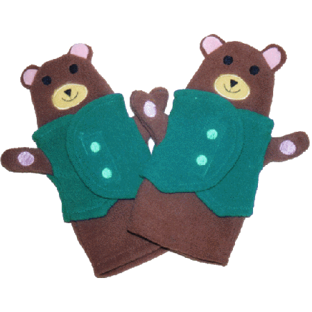Paire de gants ours