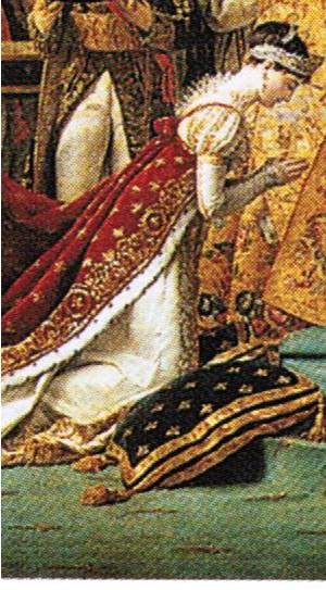 détail Joséphine sacre Napoléon