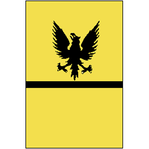 tunique jaune à aigle noir