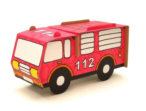 camion de pompier peint Calafant