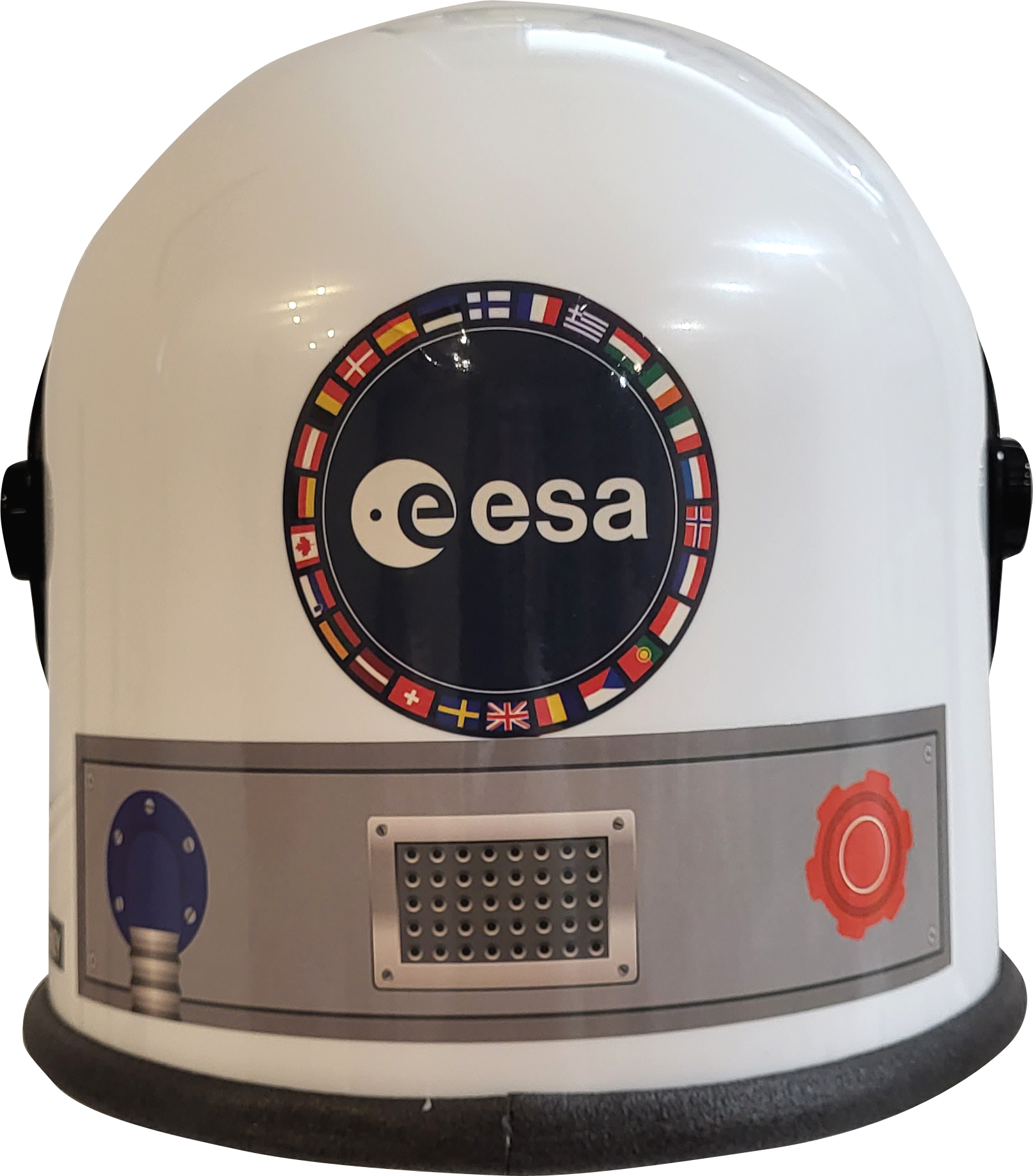 Casque astronaute vue de dos avec Logo ESA