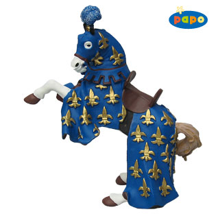 cheval du Prince Philippe bleu