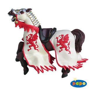 cheval du roi au dragon rouge