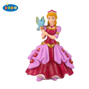 Princesse rose à l'oiseau