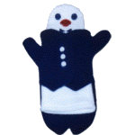 Un seul gant pingouin