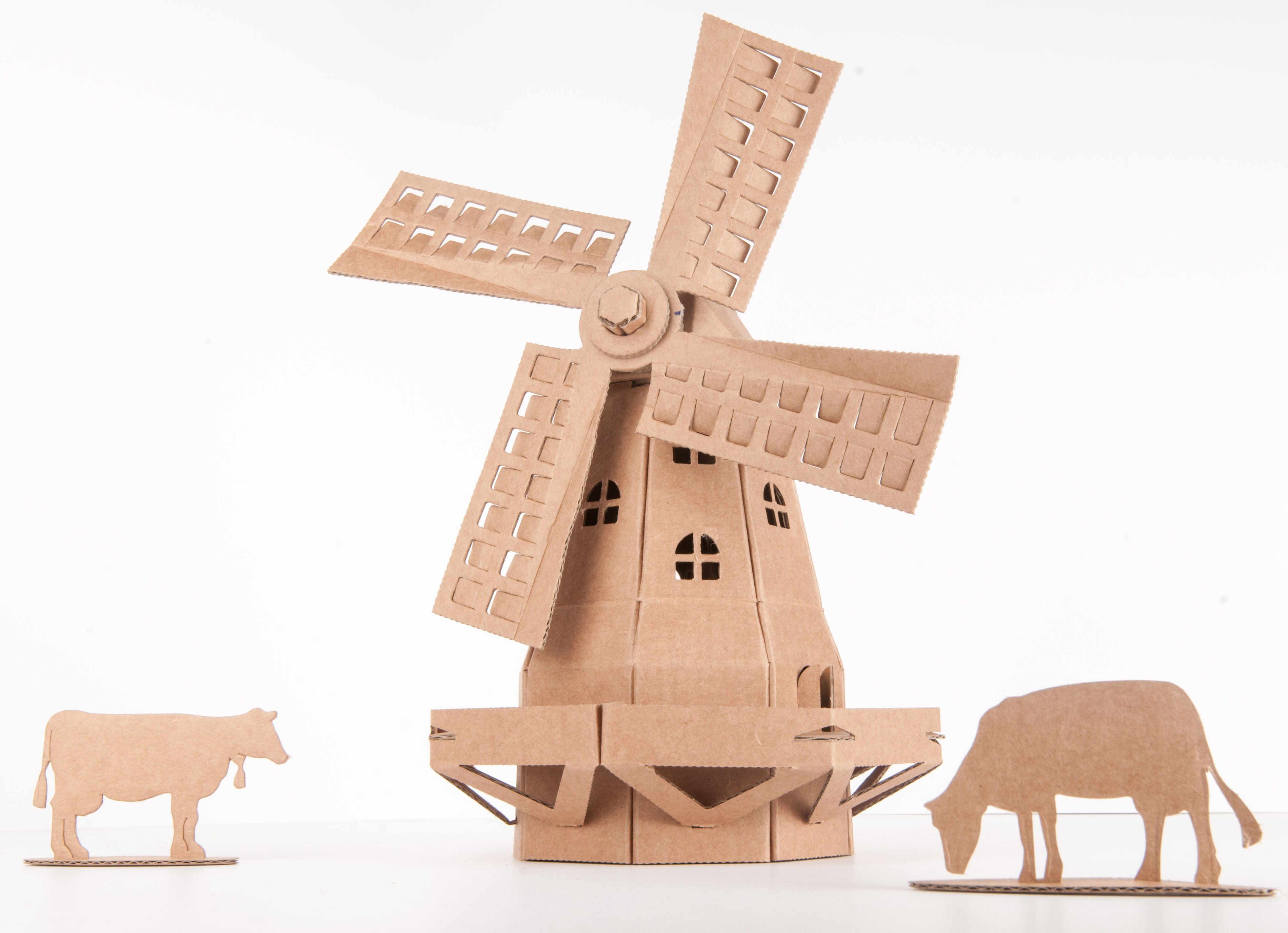 Leolandia Moulin en carton brunc