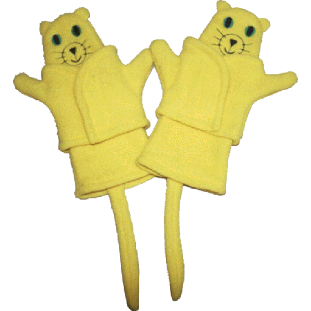 Paire de gants chat