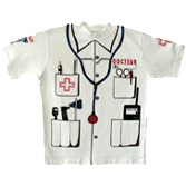 t-shirt de docteur face